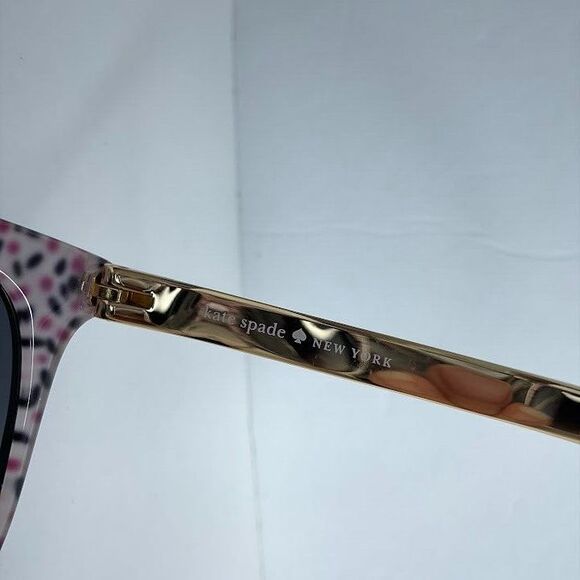 Kate Spade Sunglasses  Black Gold Jizelle/s  UYY90 55-16 140 Cat Eye Frames Only - Picture 5 of 7